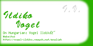 ildiko vogel business card